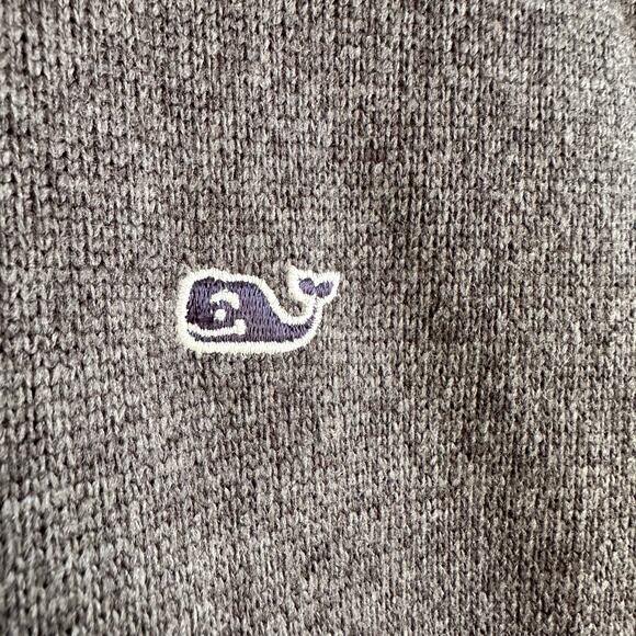 Vineyard Vines Men's Fleece Full Zip Vest Whale Logo XXL Charcoal - Picture 5 of 11
